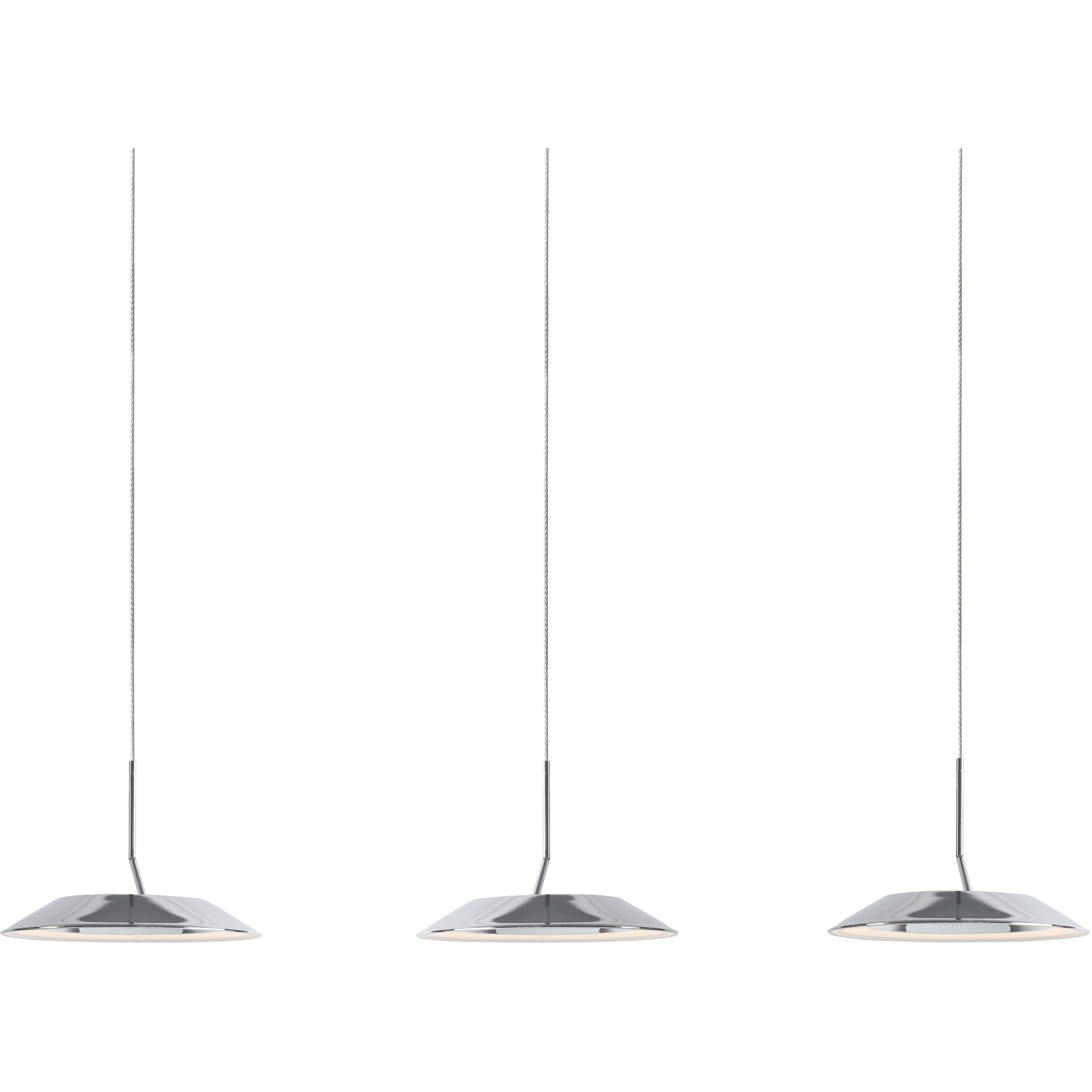 Royyo LED 6.5 inch Chrome Pendant Ceiling Light